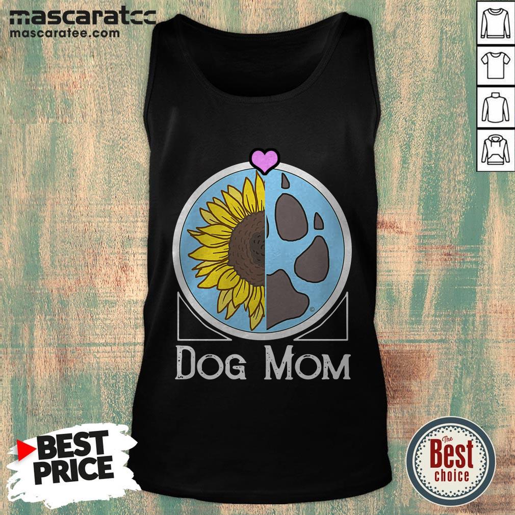 Dog Mom Sunflower And Paw Shirt