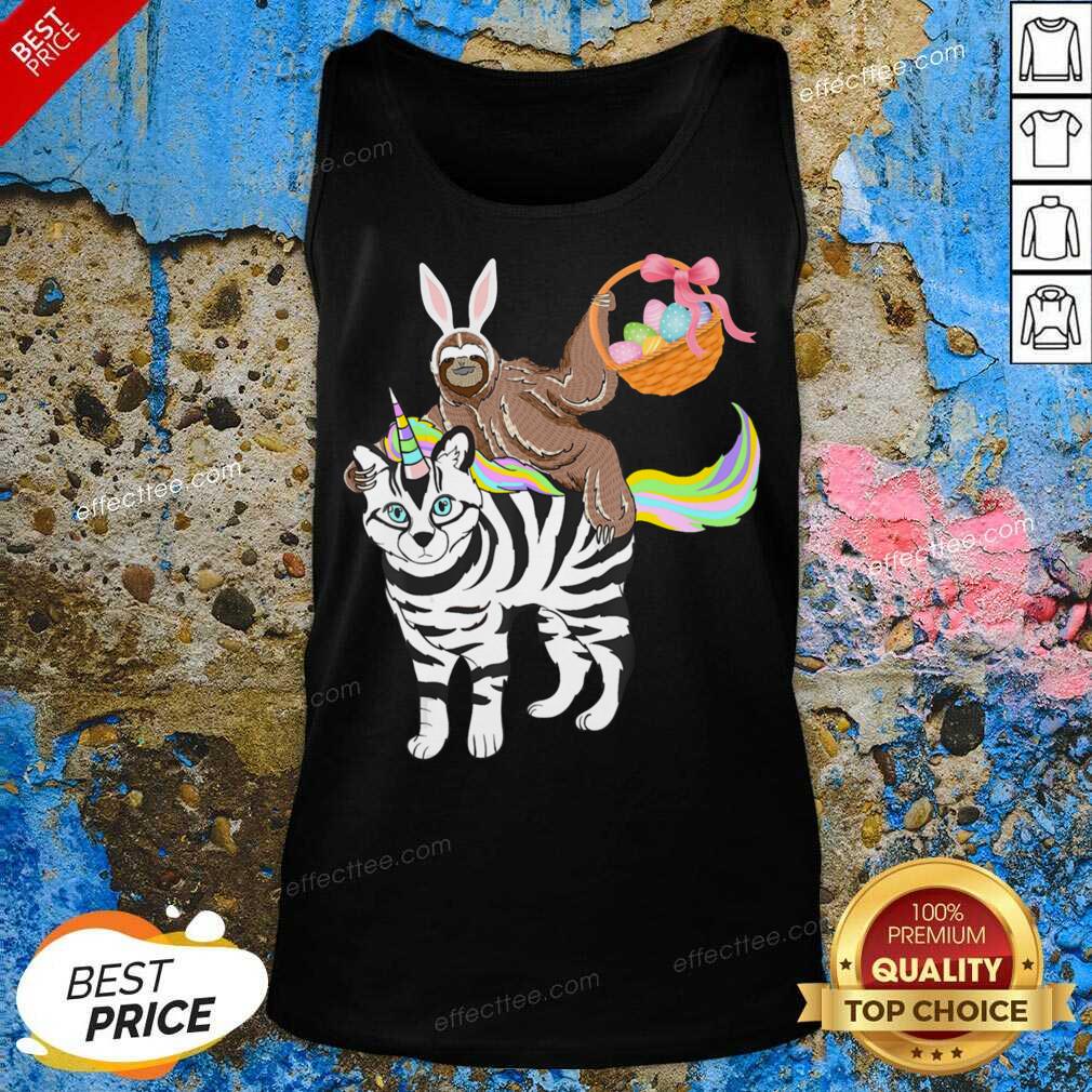 The Bengal Cat Easter Eggs Bunny Rabbit Rainbow Shirt