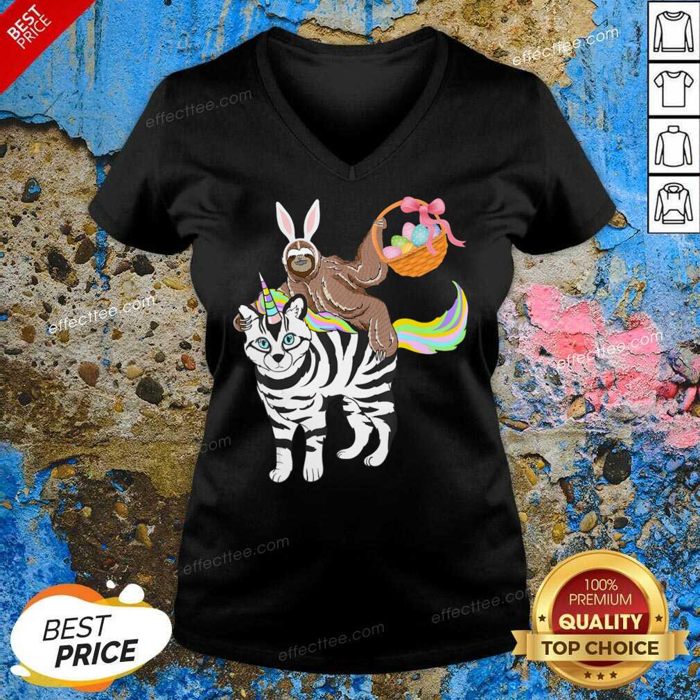 The Bengal Cat Easter Eggs Bunny Rabbit Rainbow Shirt