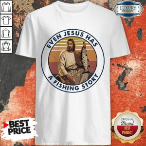 Intrigued 2 Jesus Has A Fishing Story Vintage Shirt