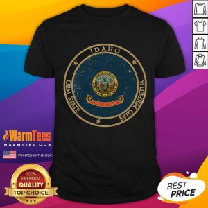 Nice Vintage Idaho State USA United States Of America American Flag Shirt