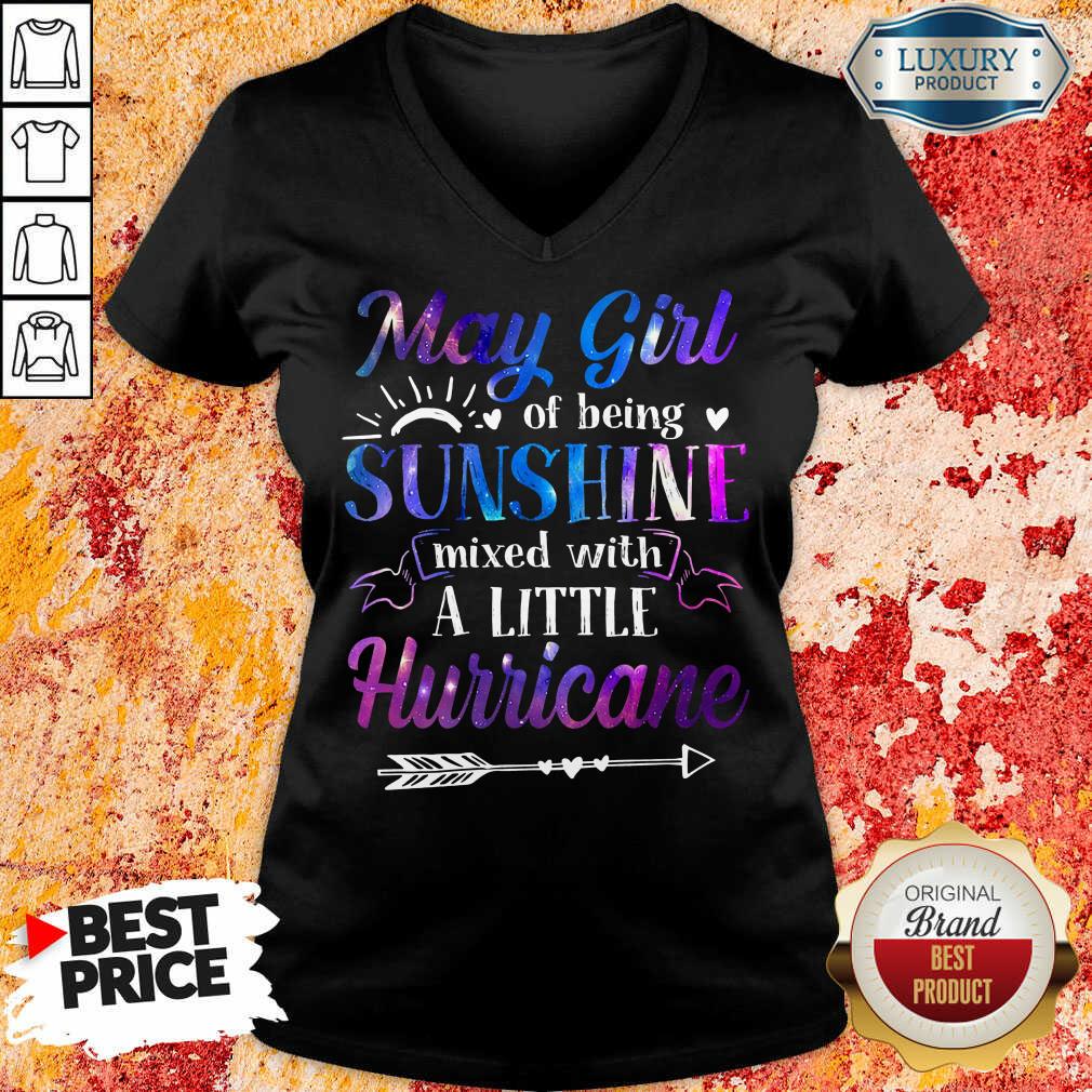 May Girl Sunshine A Little Hurricane Shirt