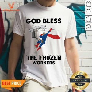 Wonderful God Bless The Frozen Workers Lineman Shirt
