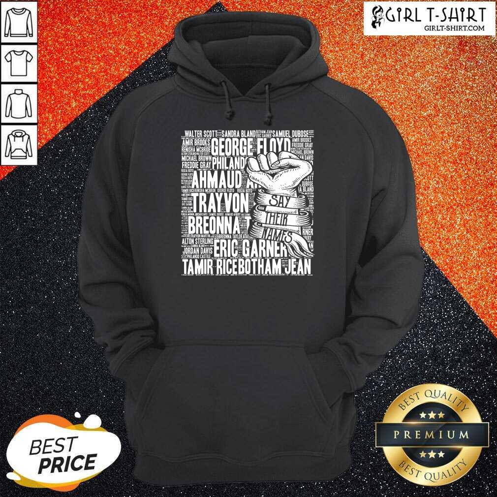 Enthusiastic Say Their Name Hand List 2021 Shirt