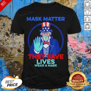 Joe Biden Mask Matter They Save Lives Wear A Mask Shirt