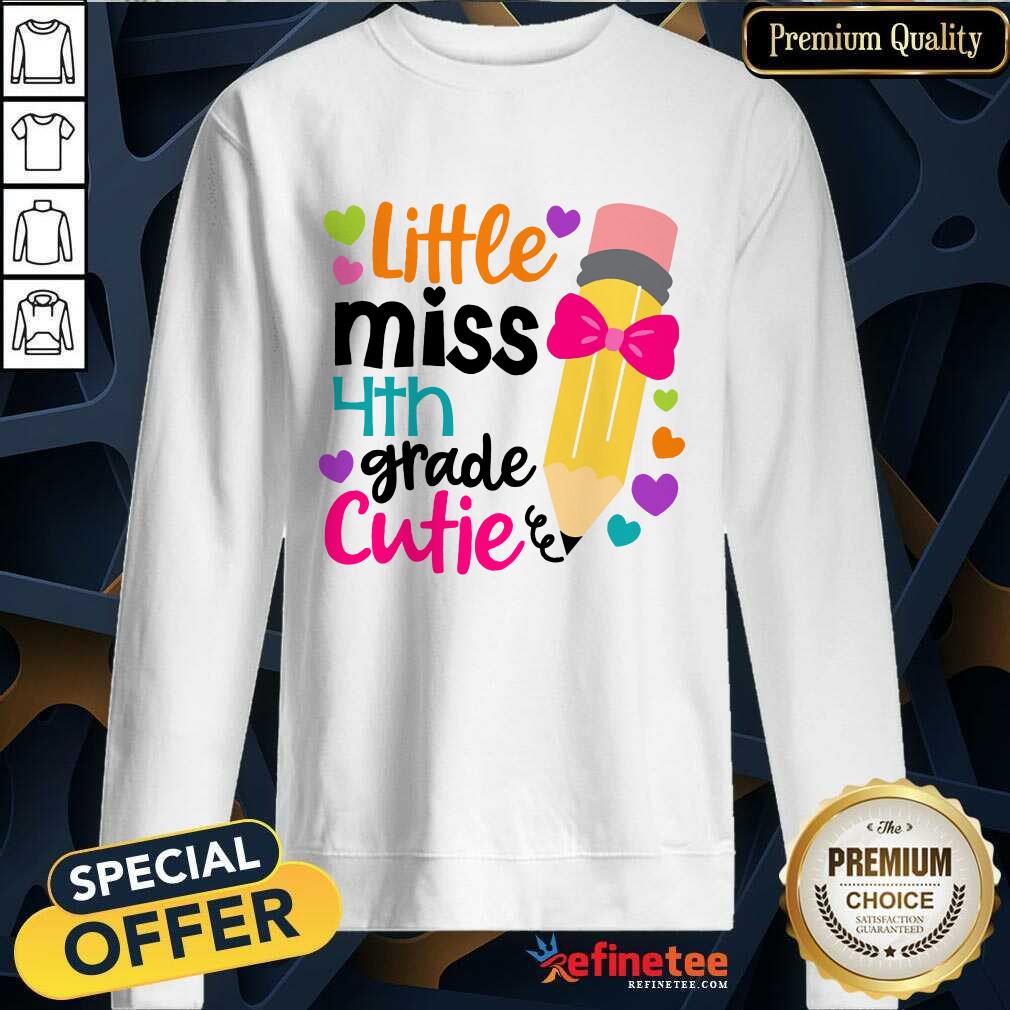 Excellent Little Miss 4th Grade Cutie Shirt