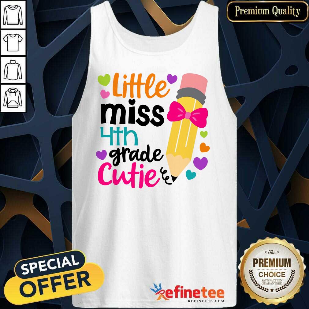 Excellent Little Miss 4th Grade Cutie Shirt