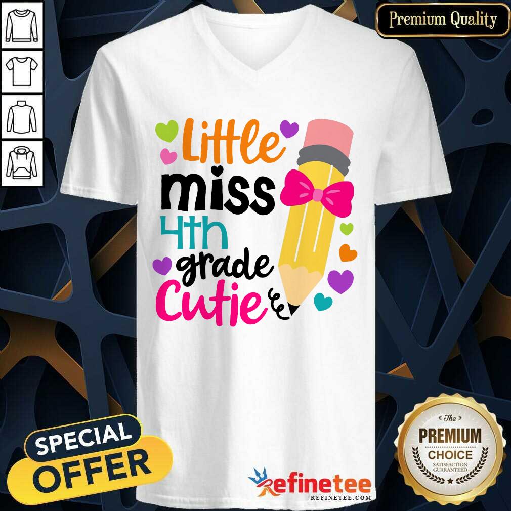 Excellent Little Miss 4th Grade Cutie Shirt