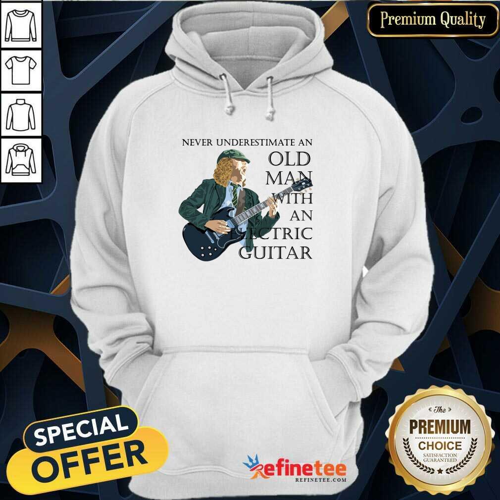 Excellent Never Underestimate An Old Man With An Electric Guitar Shirt