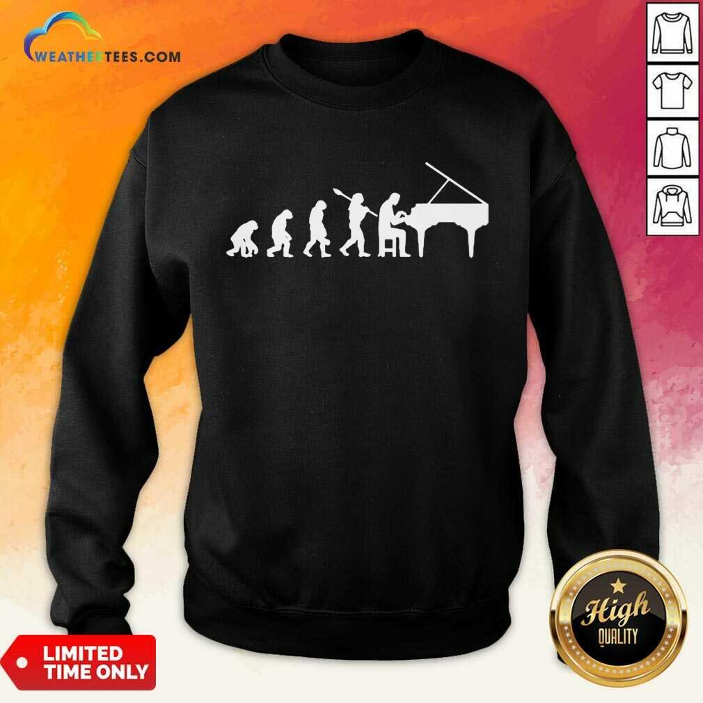 Excited Evolution Pianist Musician 2 Shirt