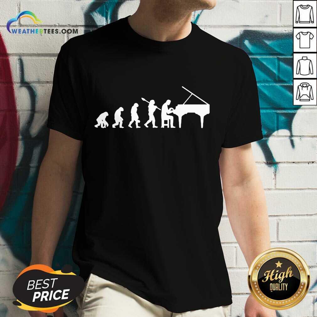 Excited Evolution Pianist Musician 2 Shirt