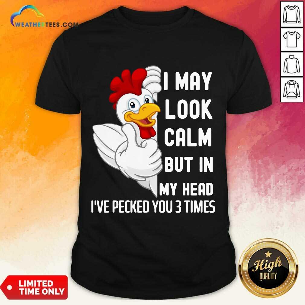 Excited Look In My White Chicken 9 Shirt