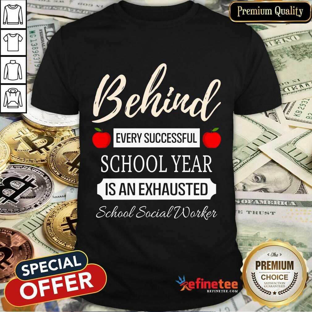 Exhausted School Social Worker Shirt