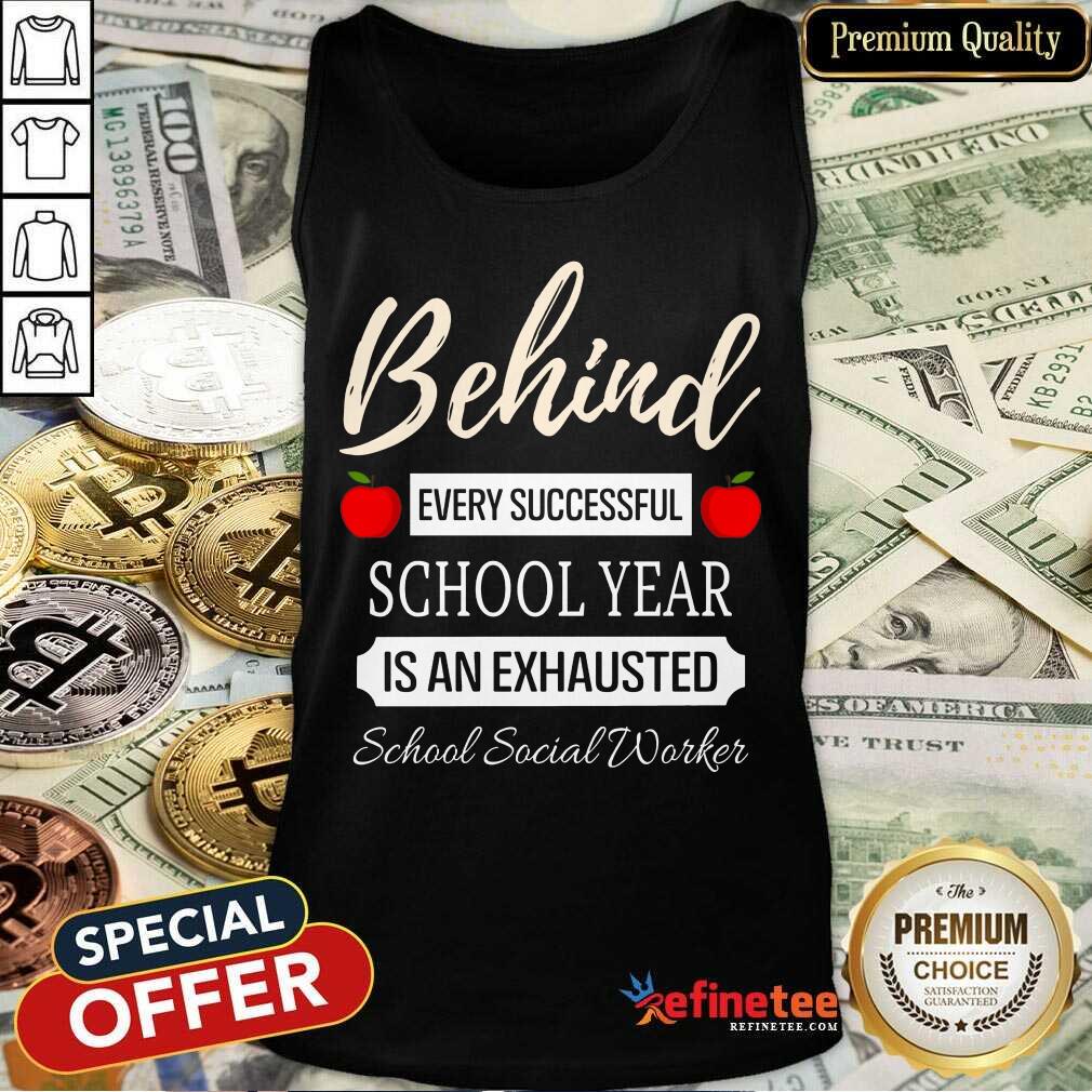 Exhausted School Social Worker Shirt
