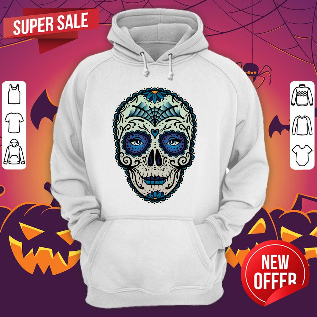 Eyes Sugar Skull Blue Day Of The Dead Muertos Shirt