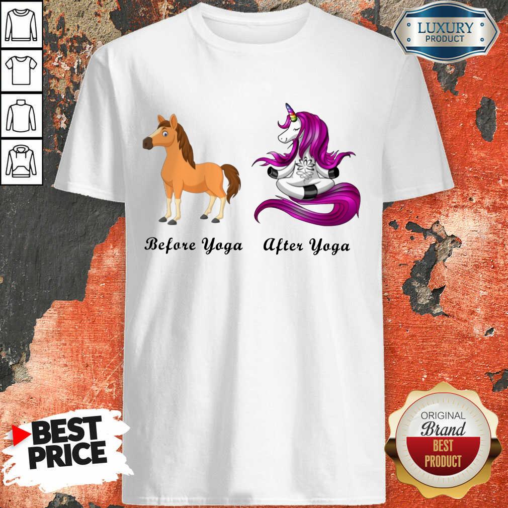Before And After Yoga Shirt