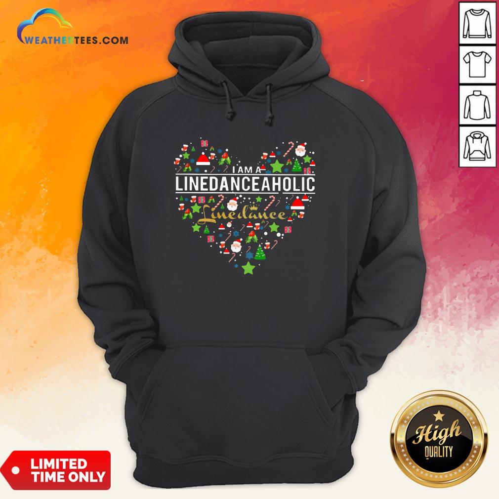 Fake I Am A Line Danceaholic Heart Christmas Shirt