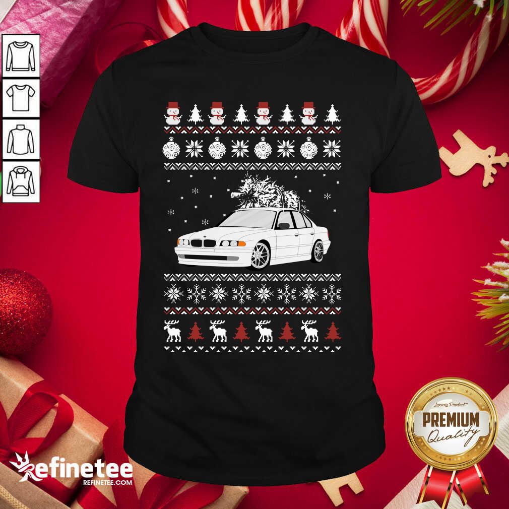 Fantastic BMW E38 Ugly Christmas Shirt