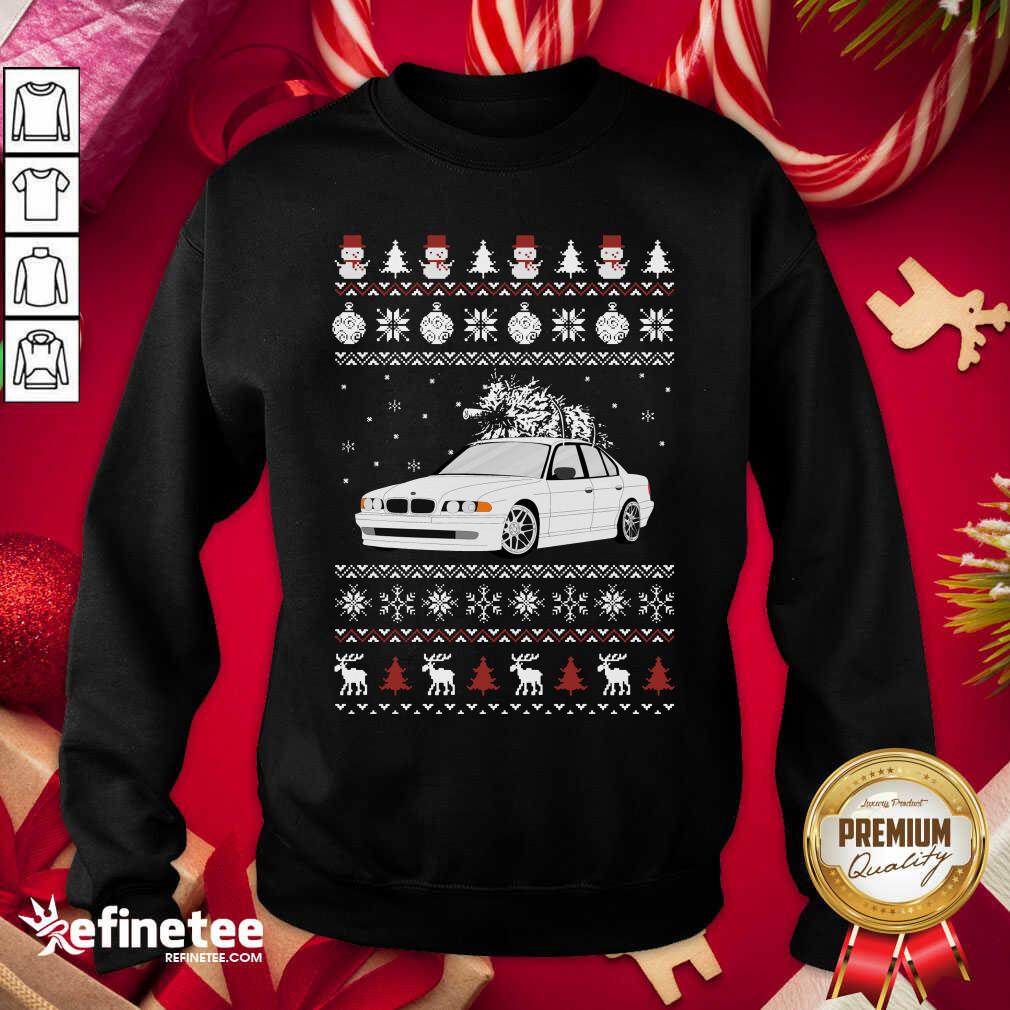Fantastic BMW E38 Ugly Christmas Shirt