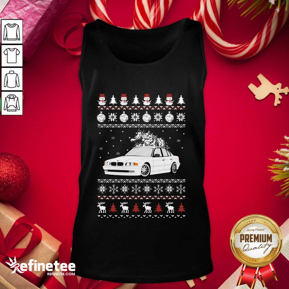 Fantastic BMW E38 Ugly Christmas Shirt