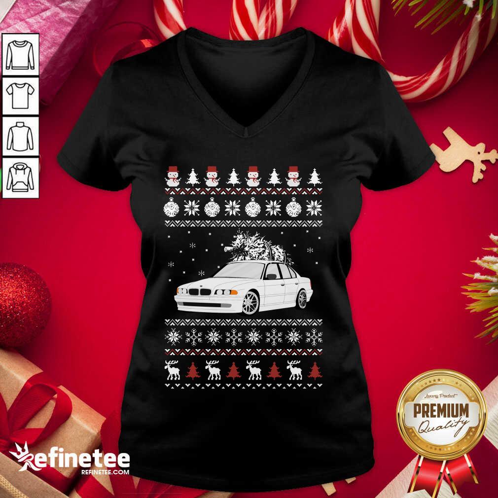Fantastic BMW E38 Ugly Christmas Shirt