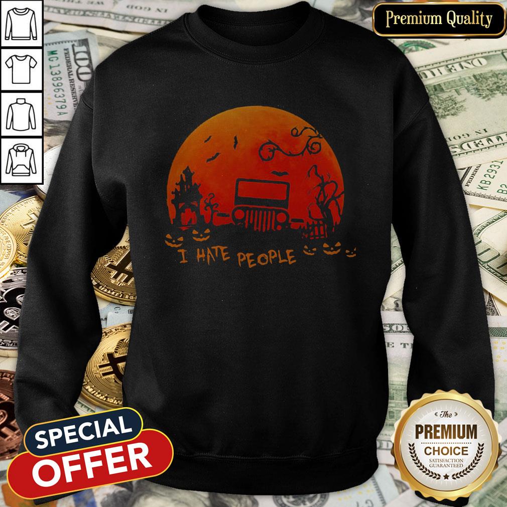 Fantastic I Hate People Jeep Moon Halloween Shirt