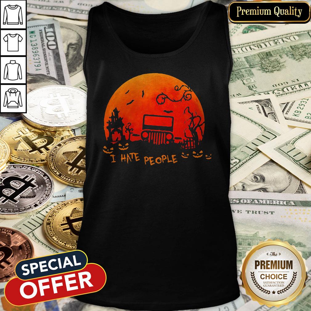 Fantastic I Hate People Jeep Moon Halloween Shirt