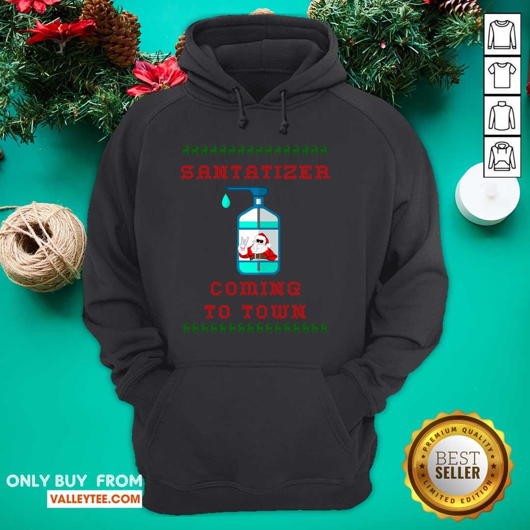 Fantastic SaniTizer Coming To Town Ugly Christmas Shirt