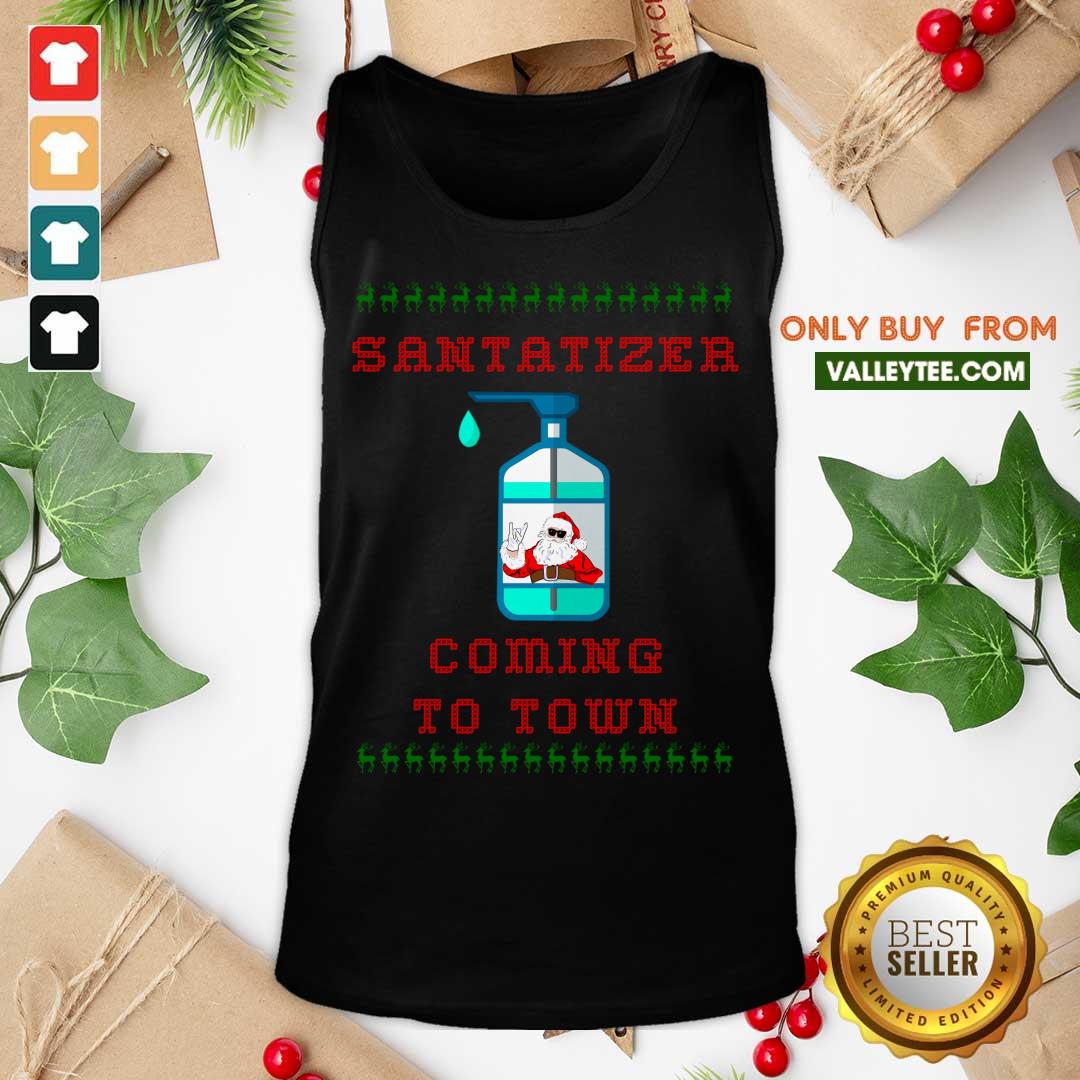 Fantastic SaniTizer Coming To Town Ugly Christmas Shirt