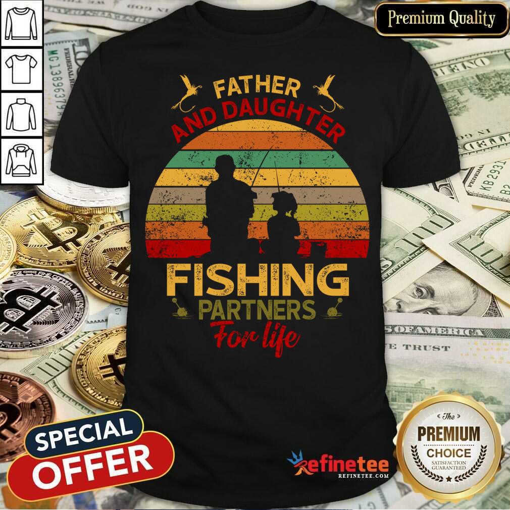 Father And Daughter Fishing Partners For Liter Vintage Shirt