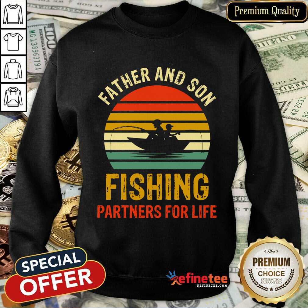 Father And Son Fishing Partners For Life Vintage Shirt