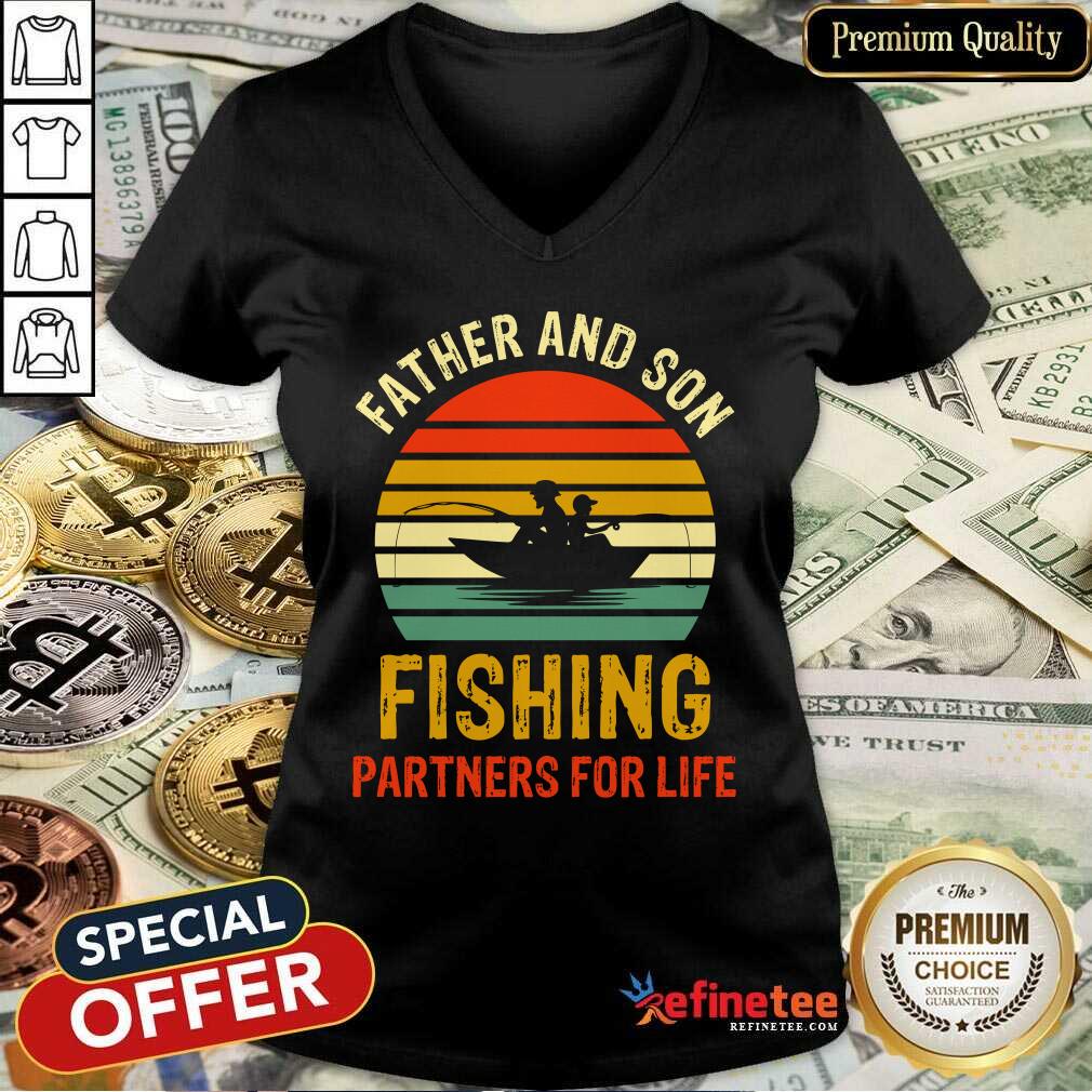 Father And Son Fishing Partners For Life Vintage Shirt