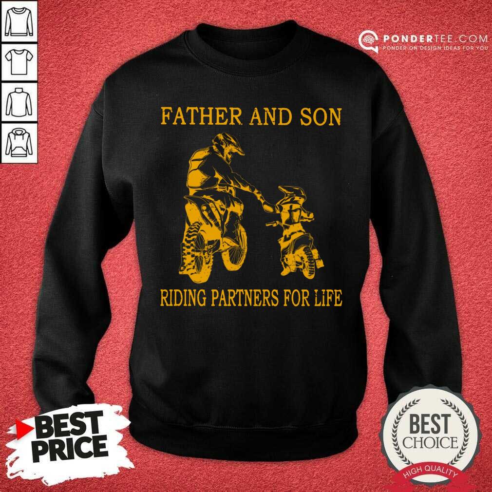 Father And Son Riding Partners For Life Shirt