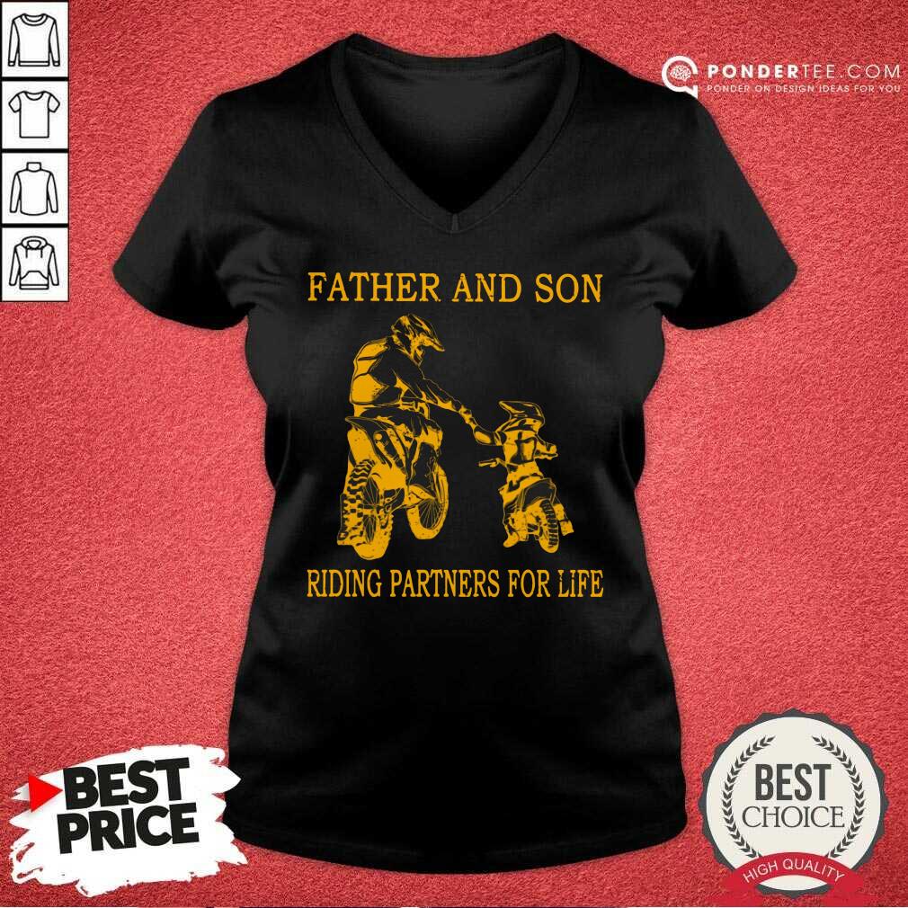 Father And Son Riding Partners For Life Shirt