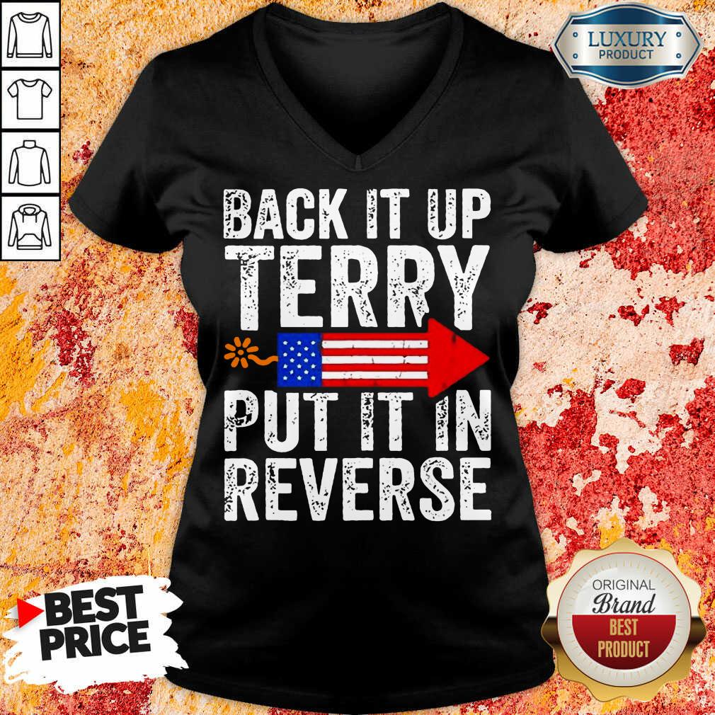 Firework Back It Up Terry Put It In Reverse American Flag Shirt