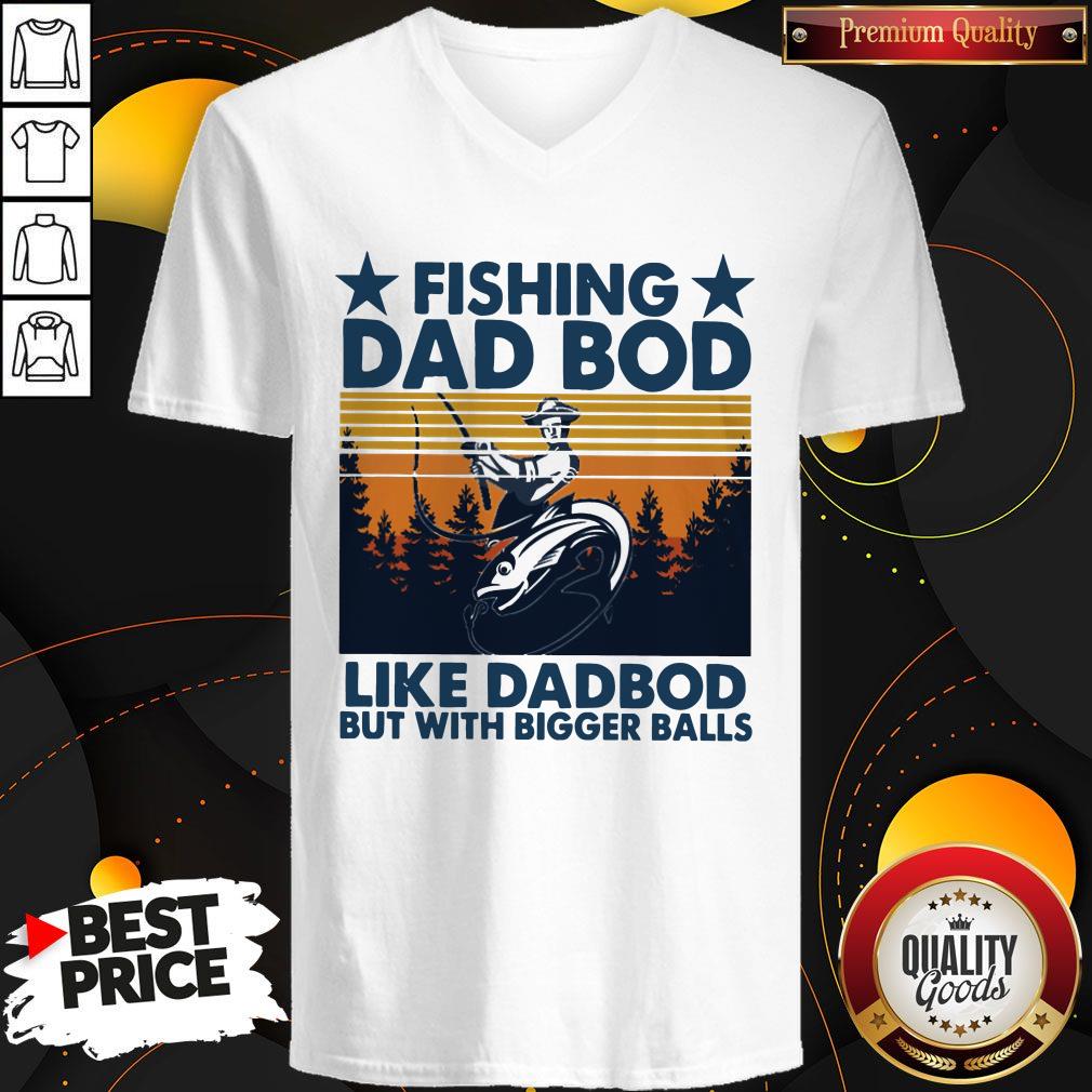 Fishing Dad Bod Like Dad Bod But With Bogger Balls Vintage Shirt