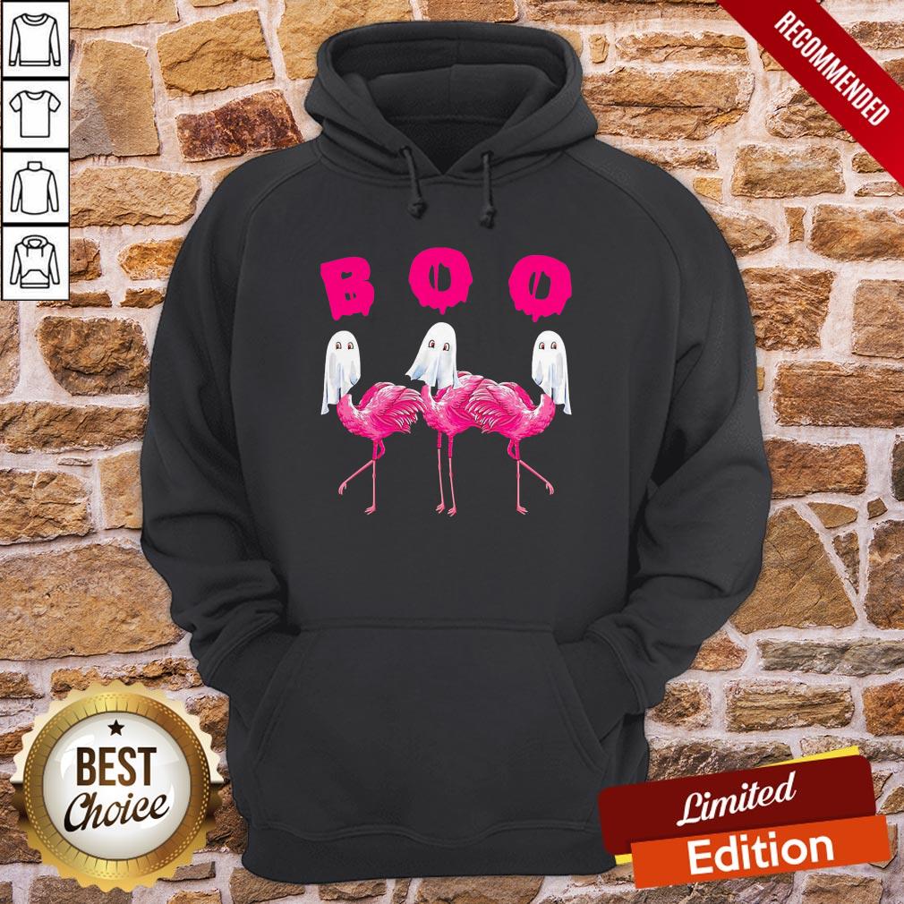 Flamingo Boo Happy Halloween Shirt