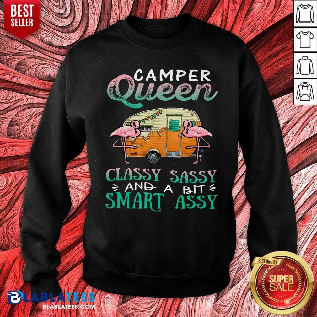 Flamingo Camper Queen Classy Shirt