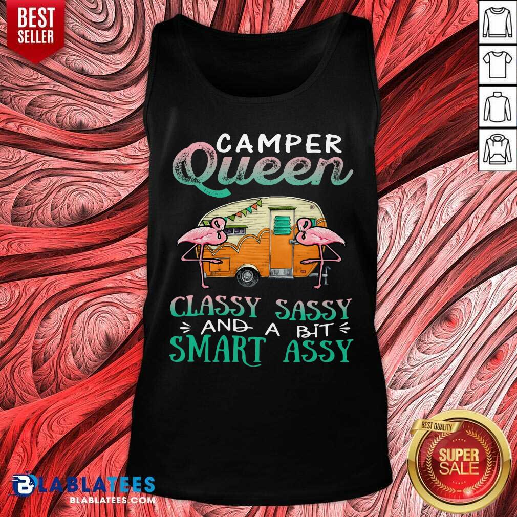 Flamingo Camper Queen Classy Shirt