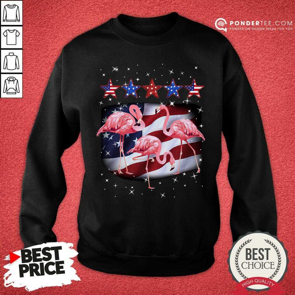 Flamingo Five Stars America For Flamingo Lover Shirt
