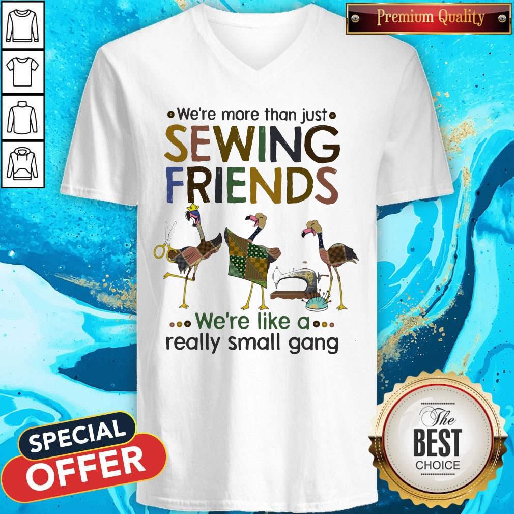 flamingo-were-more-than-just-sewing-friends-were-like-a-really-small-gang-v-neck.jpg