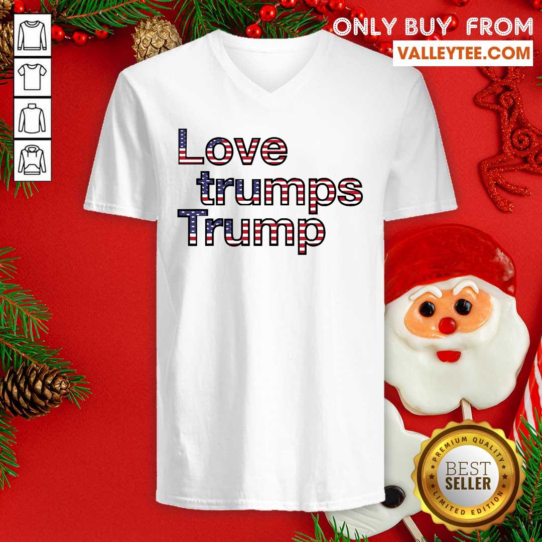 Flawless 2021 Inauguration Day Love Trumps Trump American Flag Shirt