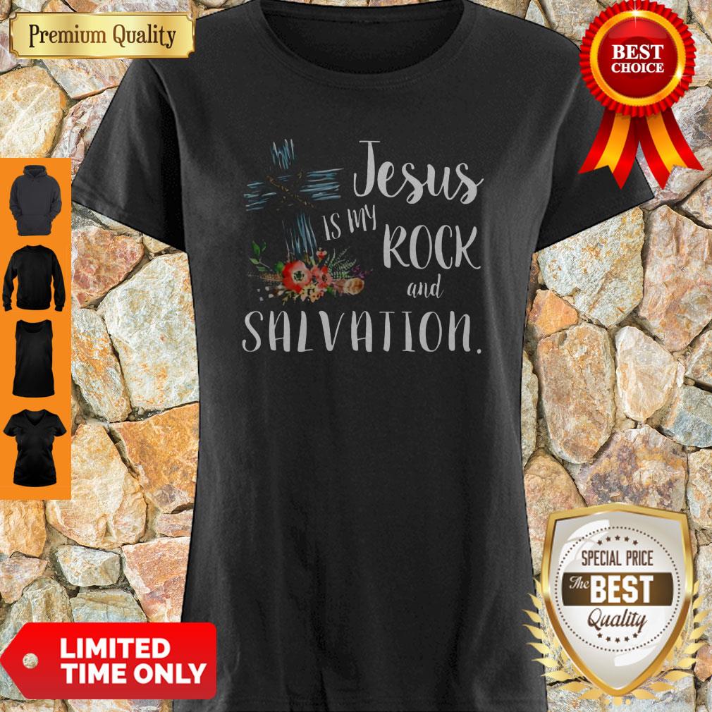 Floral Jesus Is My Rock And Salvation Shirt