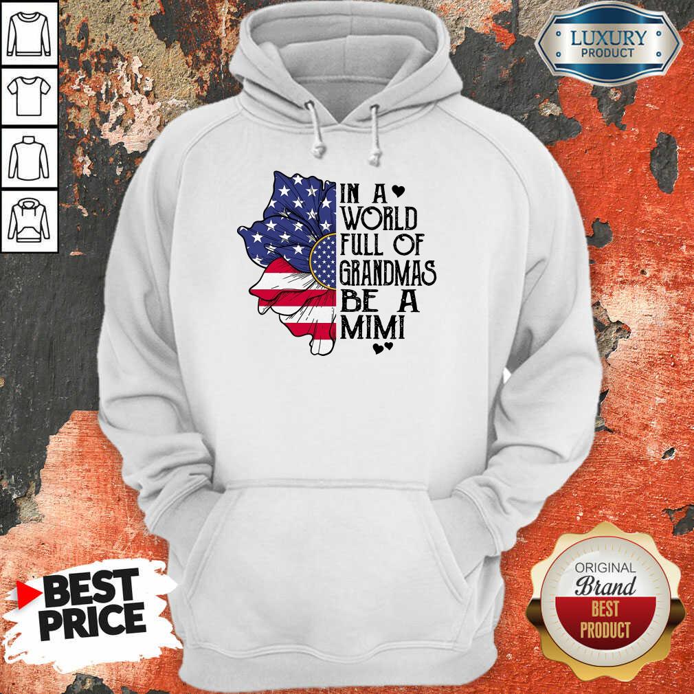 Flower American Grandmas Be A Mimi Shirt