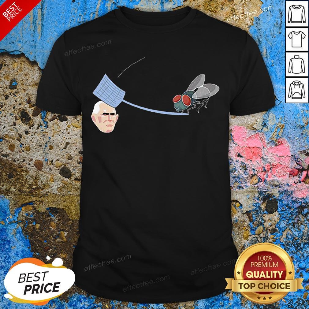 Fly Hits Mike Pence White Swatter Biden Harris 2020 Shirt
