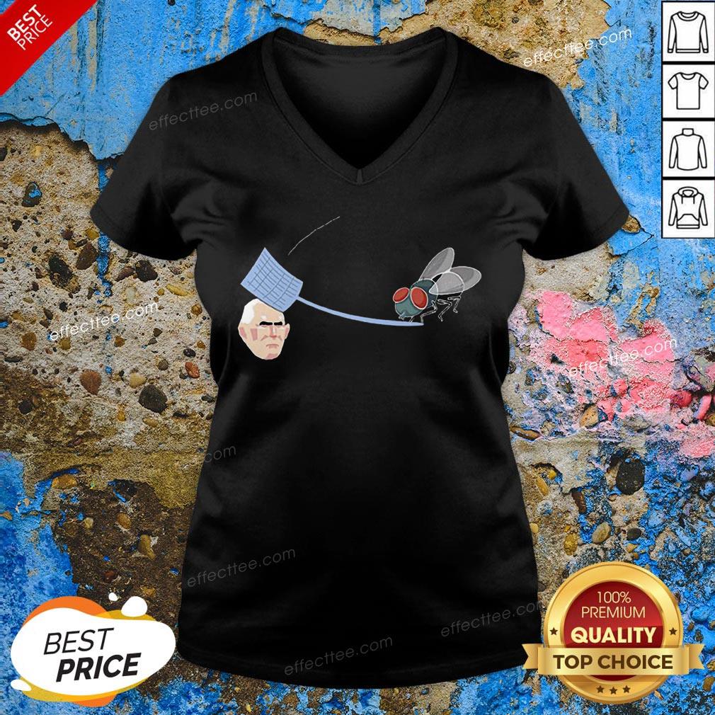 Fly Hits Mike Pence White Swatter Biden Harris 2020 Shirt