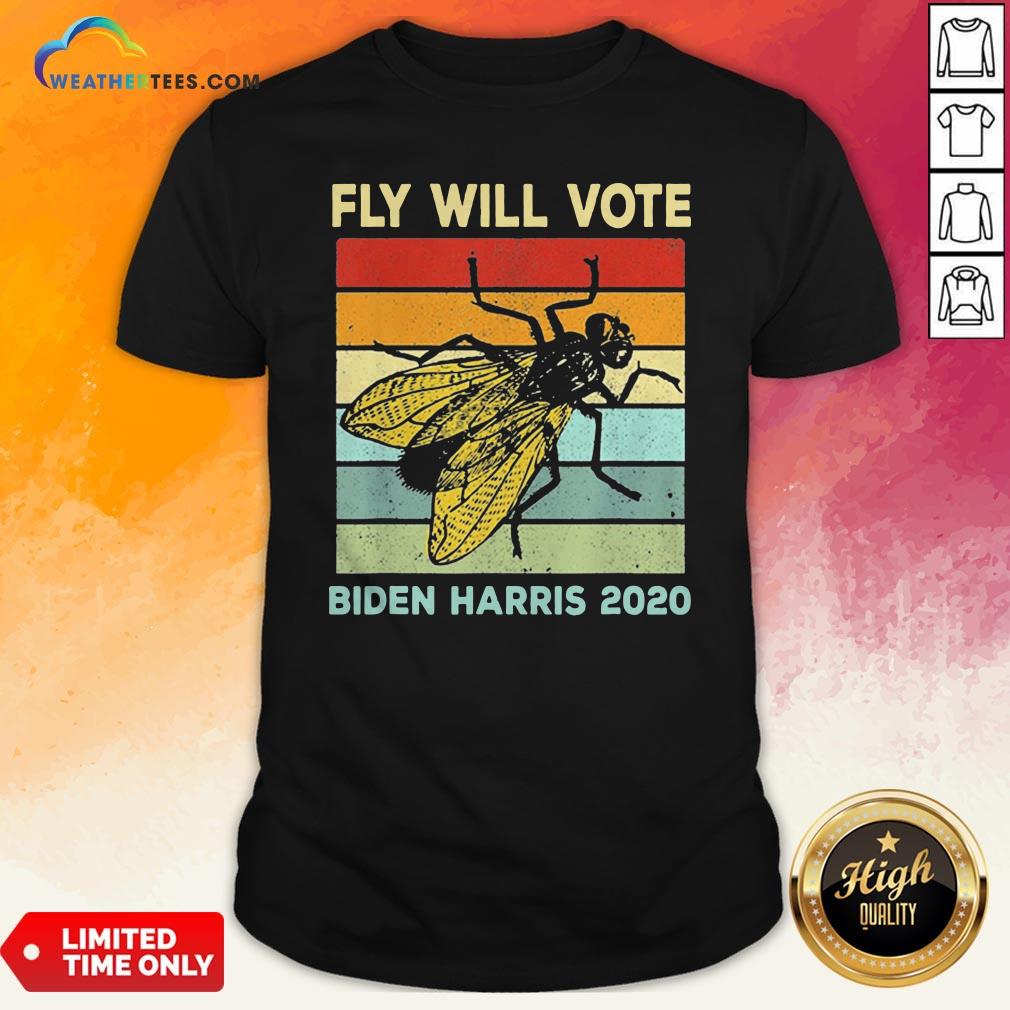 Fly Will Vote Biden Quote VP Debate Vintage 2020 T-Shirt