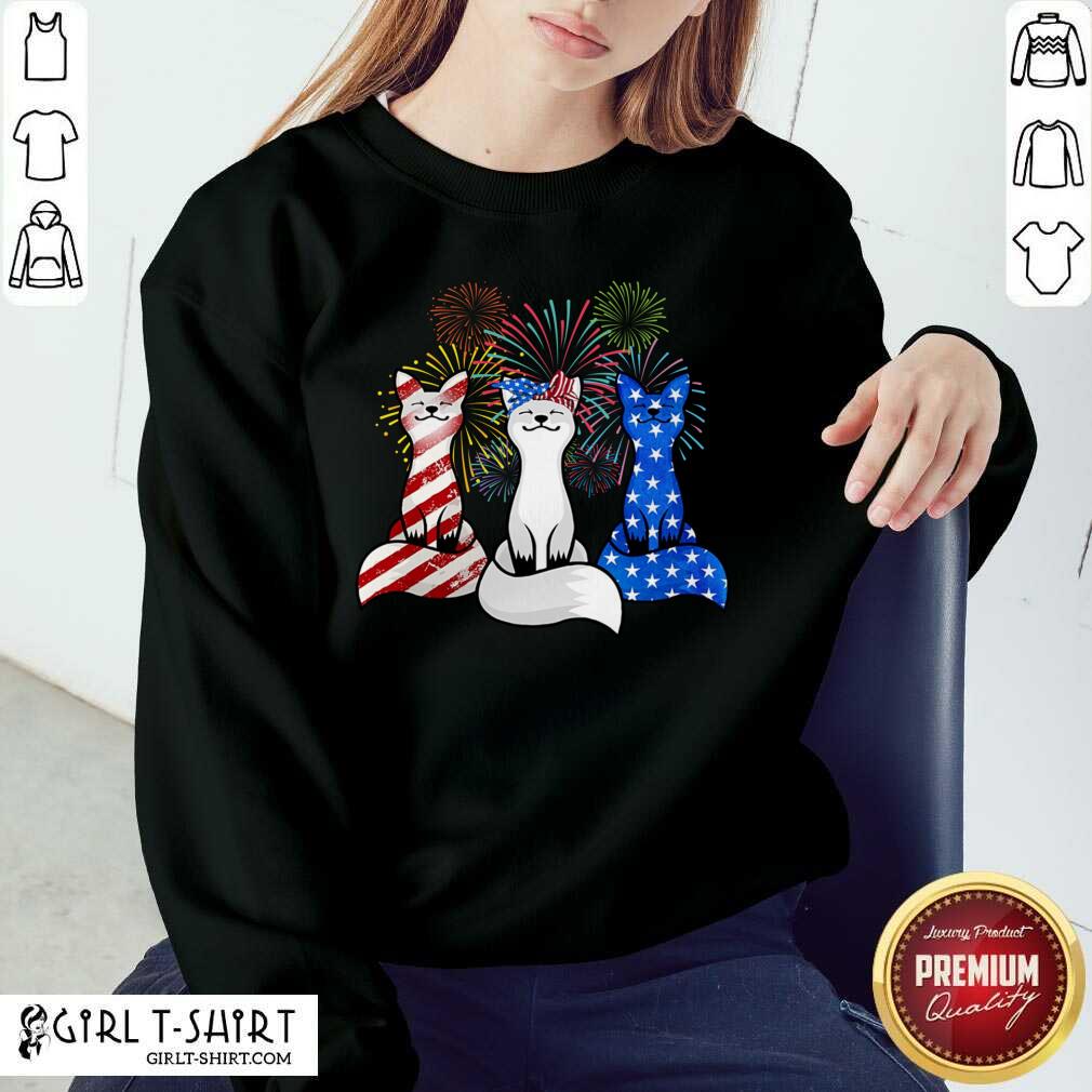 Fox American Flag Colors Shirt