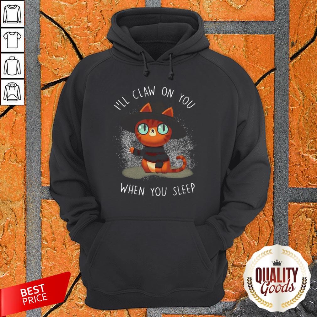 Freddy Krueger Cat I’ll Claw On You When You Sleep Halloween Shirt