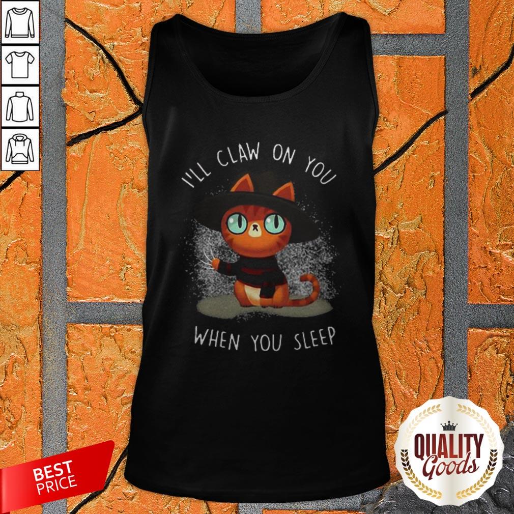 Freddy Krueger Cat I’ll Claw On You When You Sleep Halloween Shirt